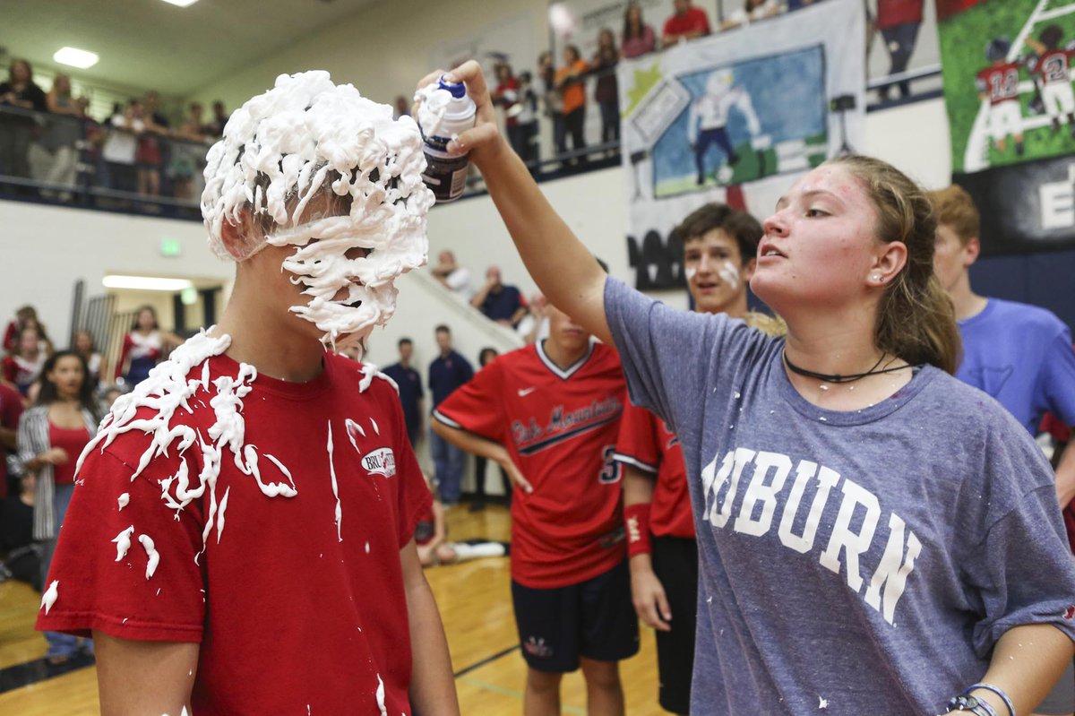 Oak Mountain High School celebrates with class competitions