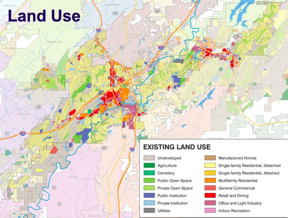 Hoover land use map