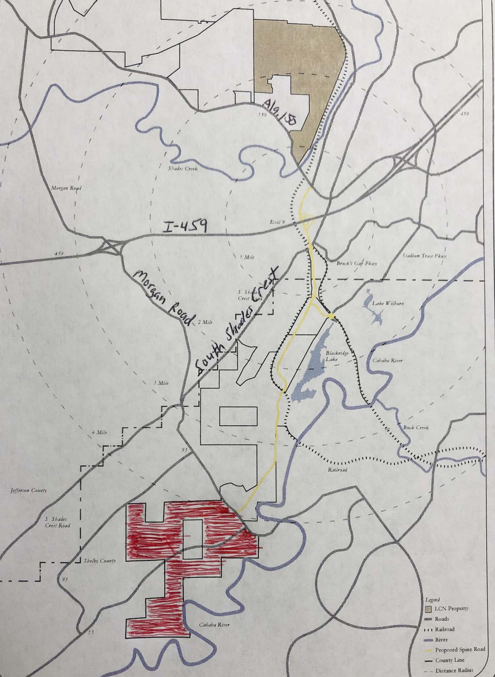 Everlee and Trigger Creek map