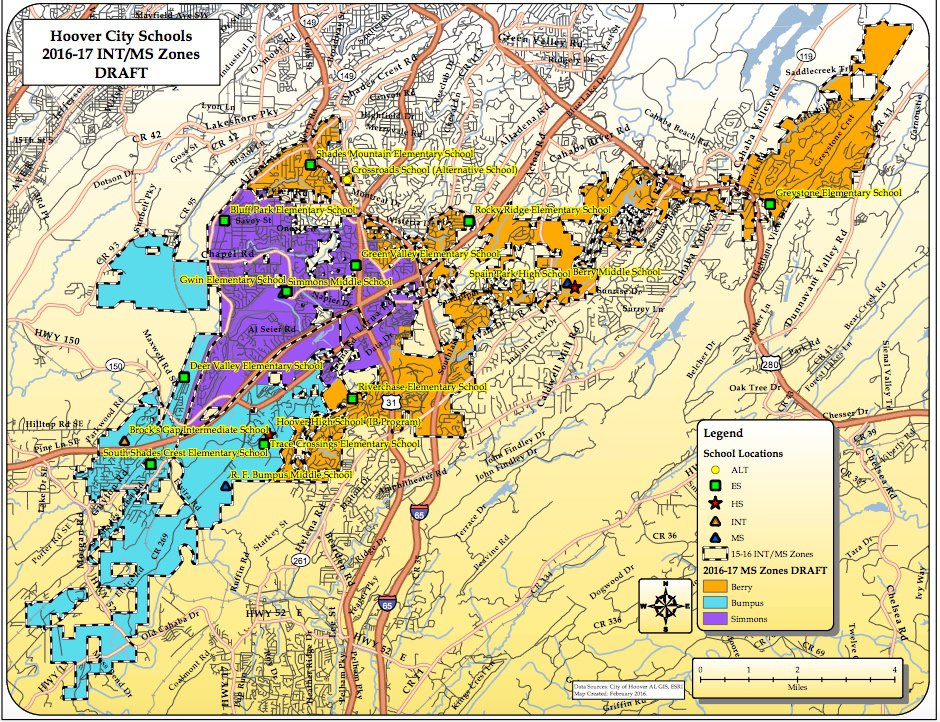 Hoover middle school 2016-17 zoning map draft 2-4-16