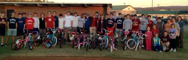 OMHS Baseball bicycles