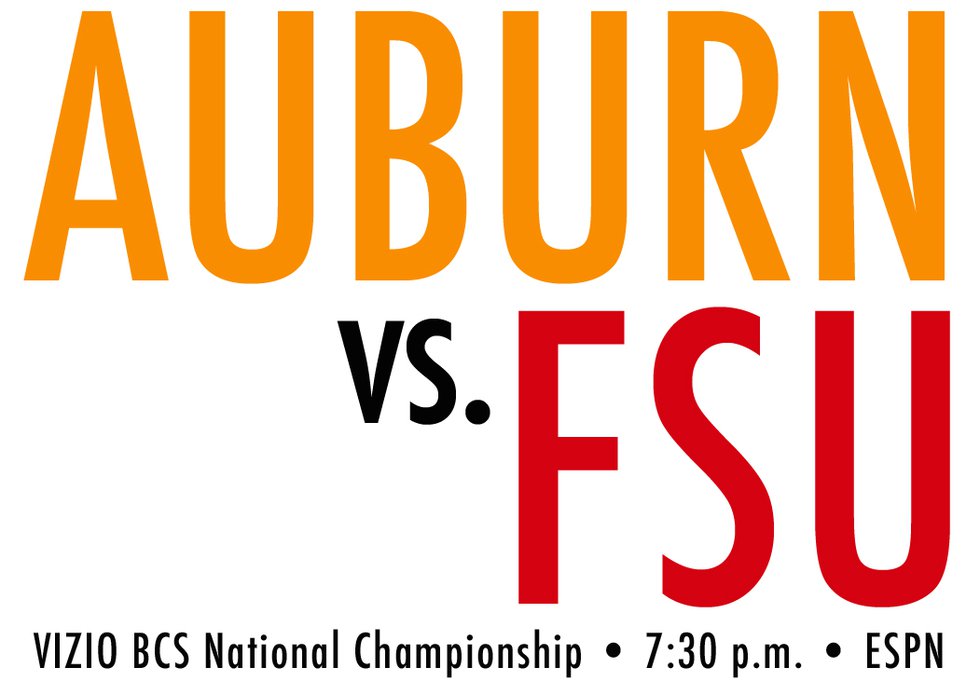 Auburn v Florida State 2014 National Championship banner